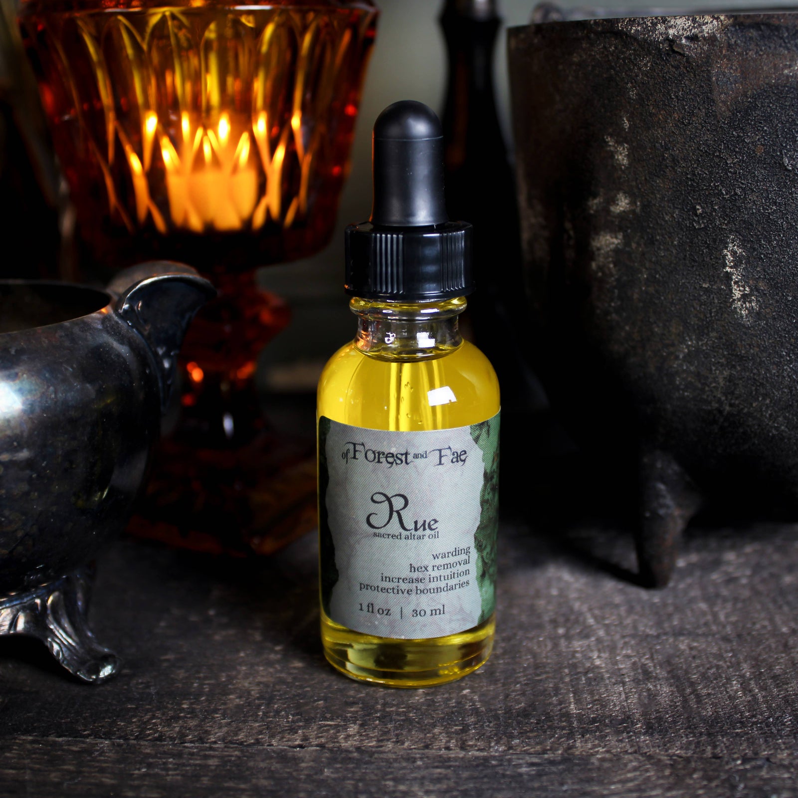 Rue Sacred Altar Oil • Ritual Oil • Protection • Witchcraft