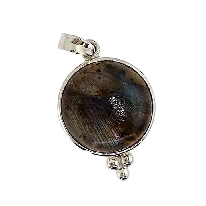 Labradorite and Sterling Silver Pendant