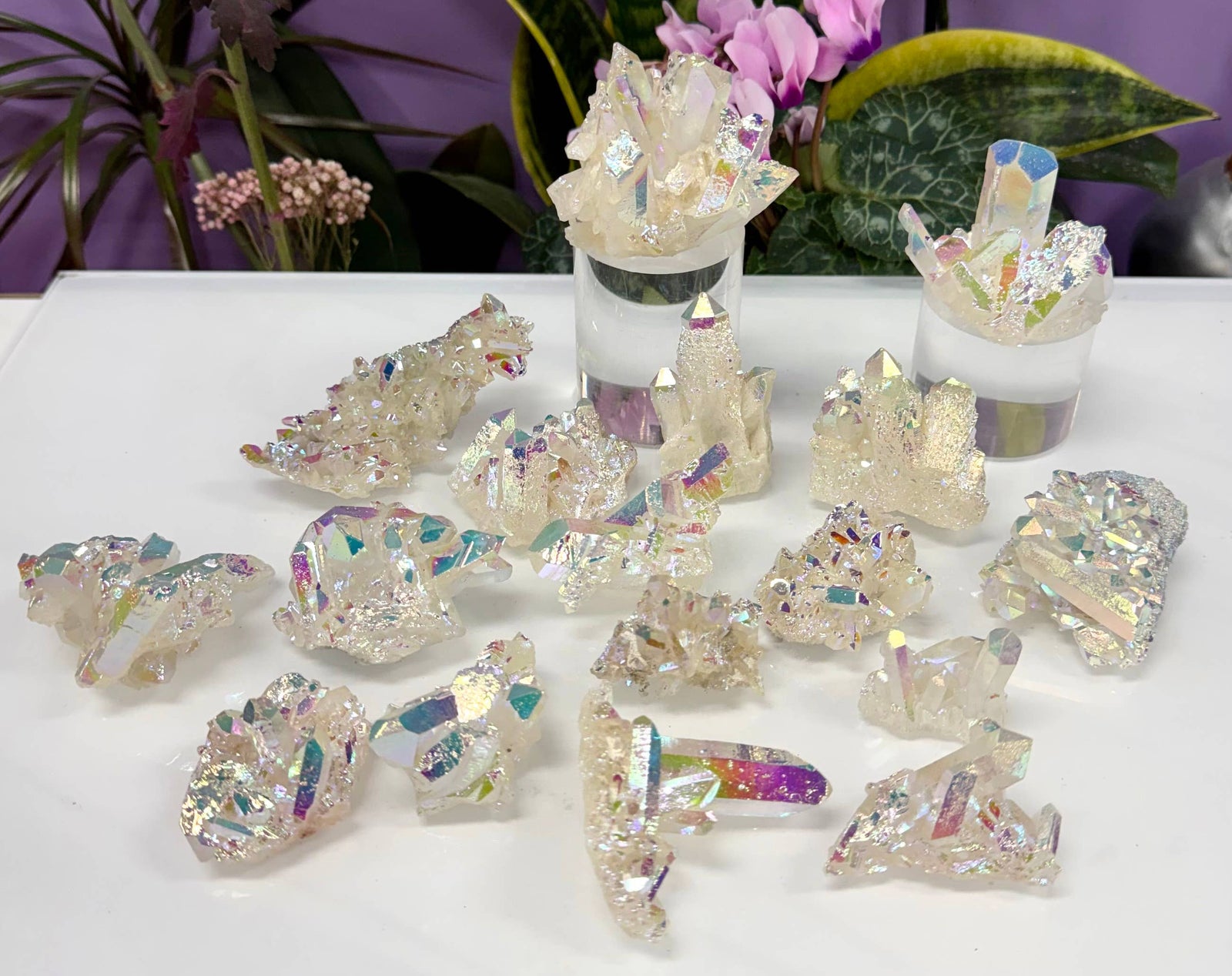 Angel Aura Quartz Cluster Crystal