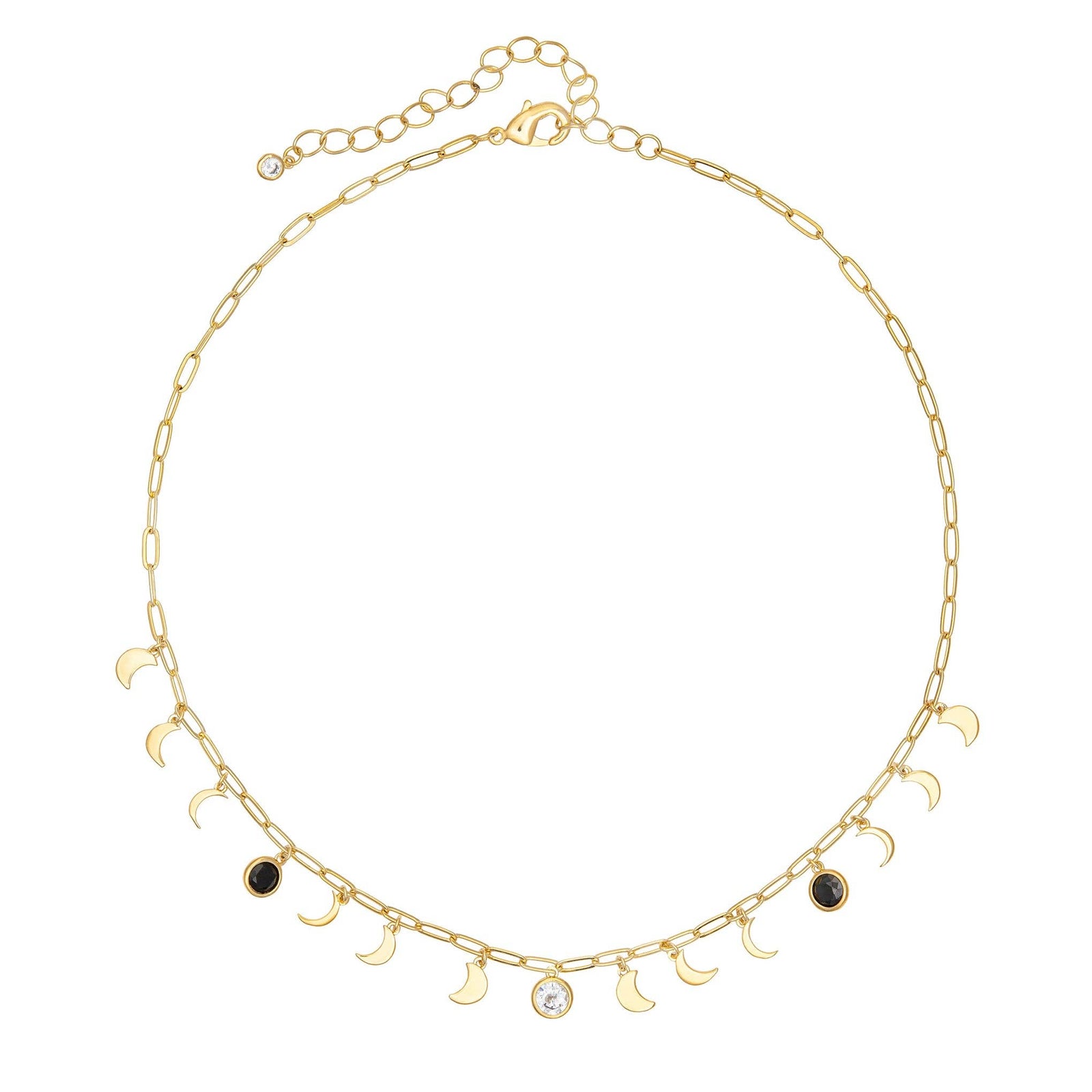 Moon Phase Necklace by Little Rooms