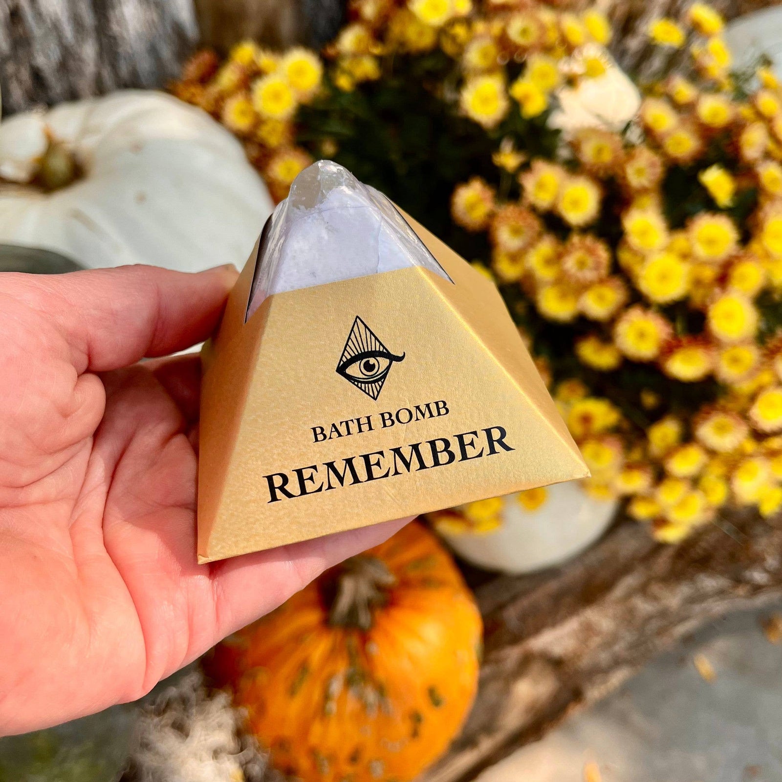 Remember Bath Bomb with Charged Crystal