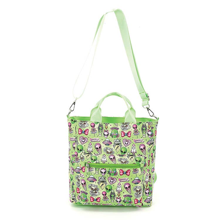 Alien Collage Convertible Backpack