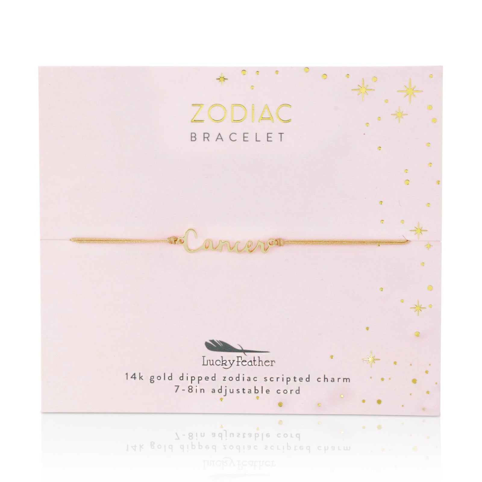 Zodiac Bracelet 14k Gold Dipped - Choose your Sign