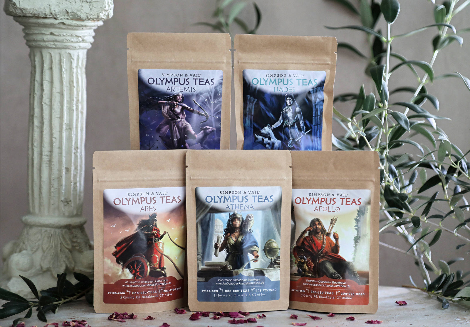 Mount Olympus Teas Gift Box - 10 Packages (1/2 Ounce Each)