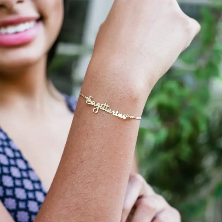 Zodiac Bracelet 14k Gold Dipped - Choose your Sign