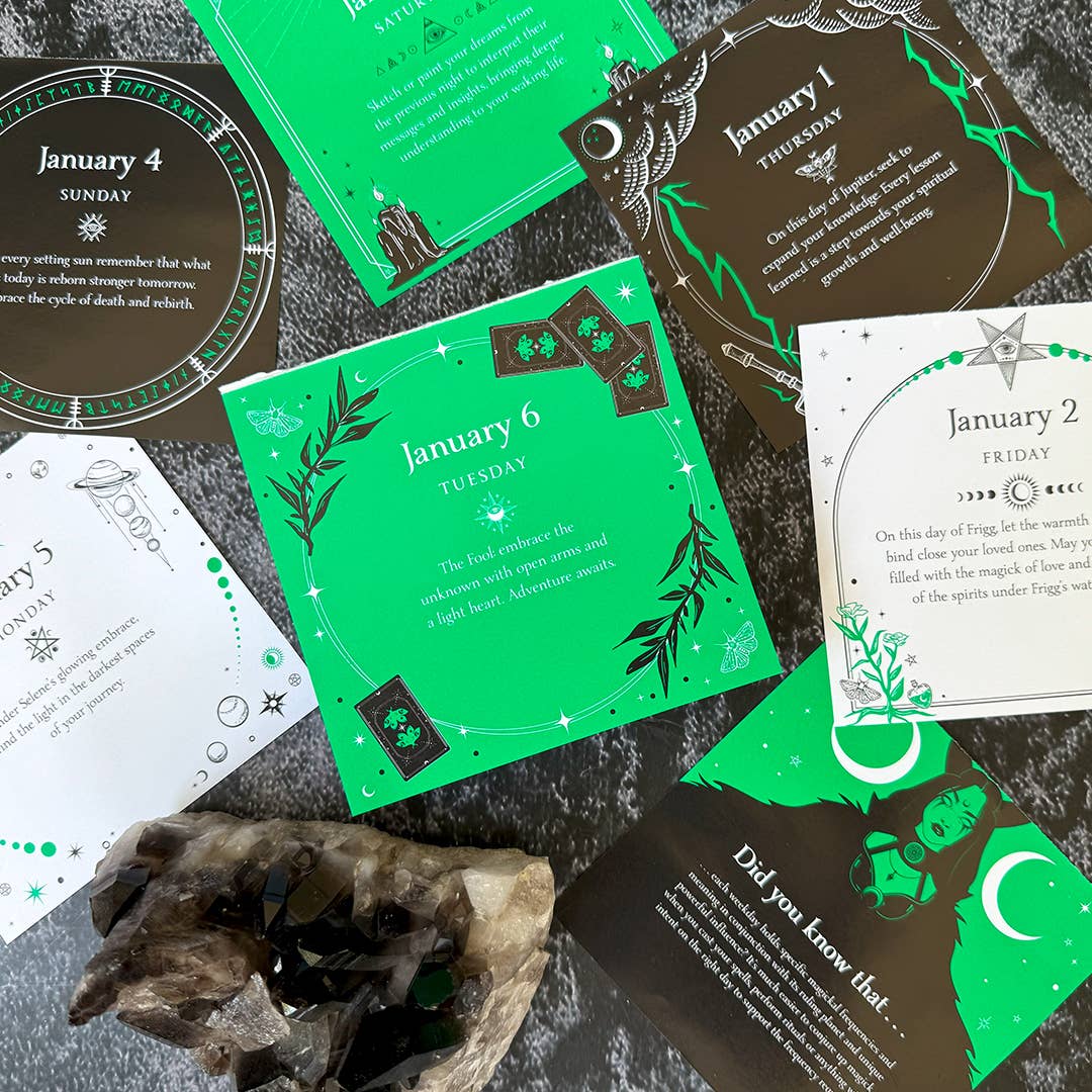 2026 Witch's Calendar: Daily Magick Day-to-Day Calendar by Barbara Meiklejohn-Free