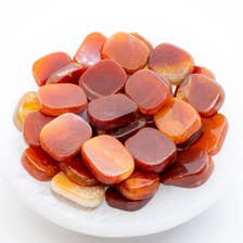Polished Natural Fire Agate Gemstone Smooth Stone - 1 Piece