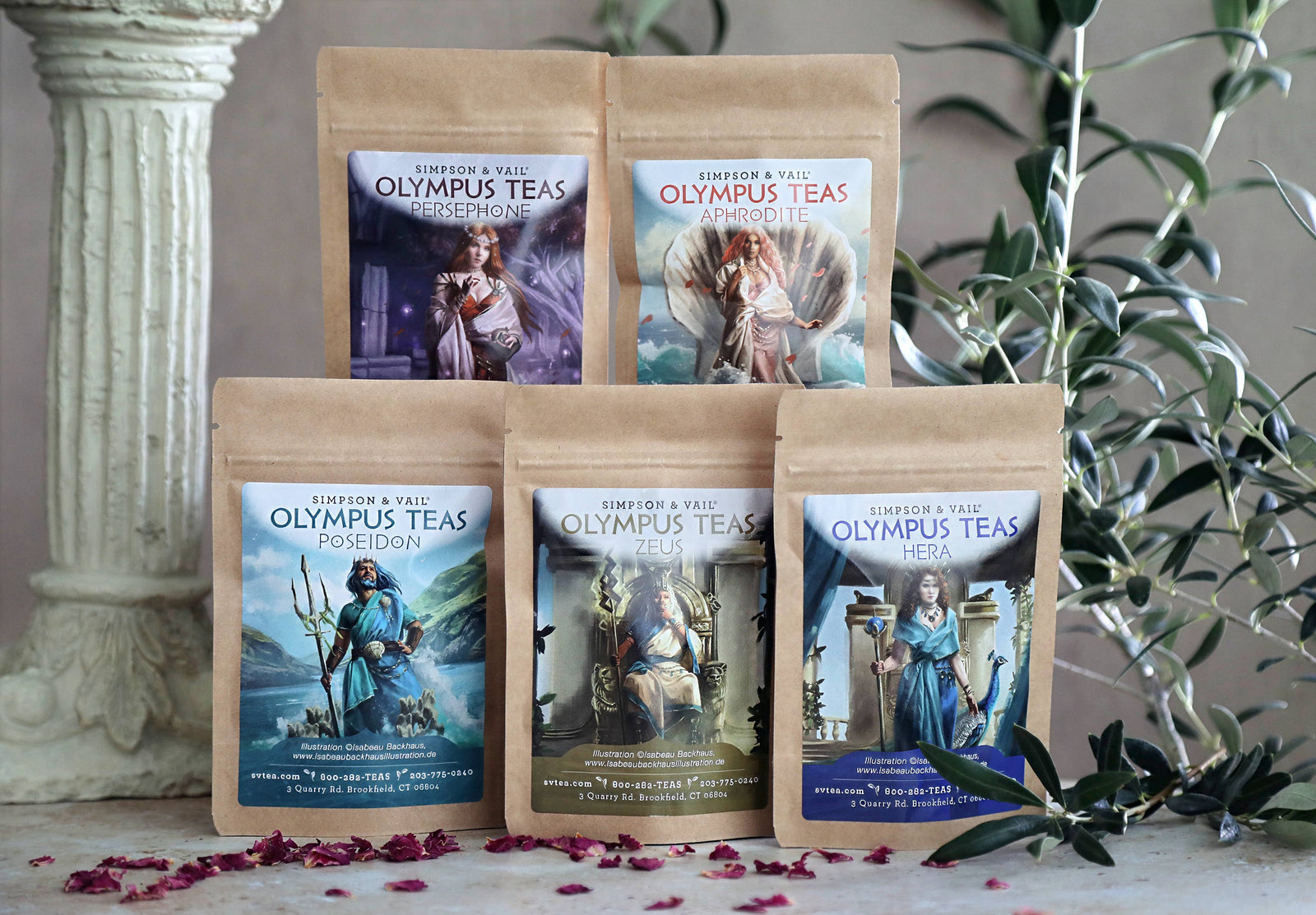 Mount Olympus Teas Gift Box - 10 Packages (1/2 Ounce Each)