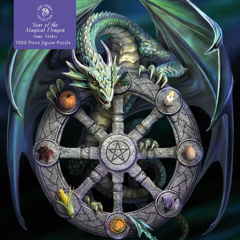 Adult Jigsaw Puzzle Anne Stokes: Wheel of the Year Dragon