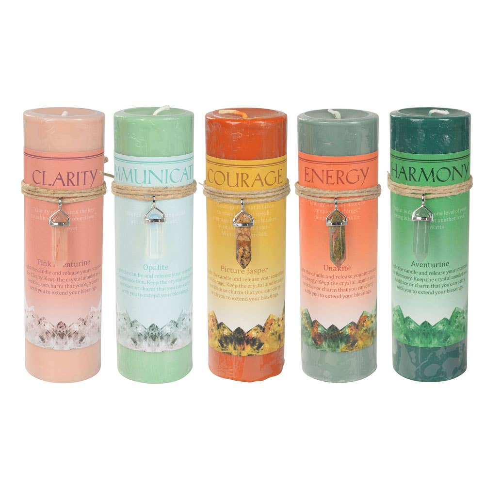 Crystal Energy Pendant Candle