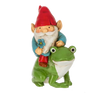 Gnome and Critter Friend Figurine | Whimsical Garden Companions