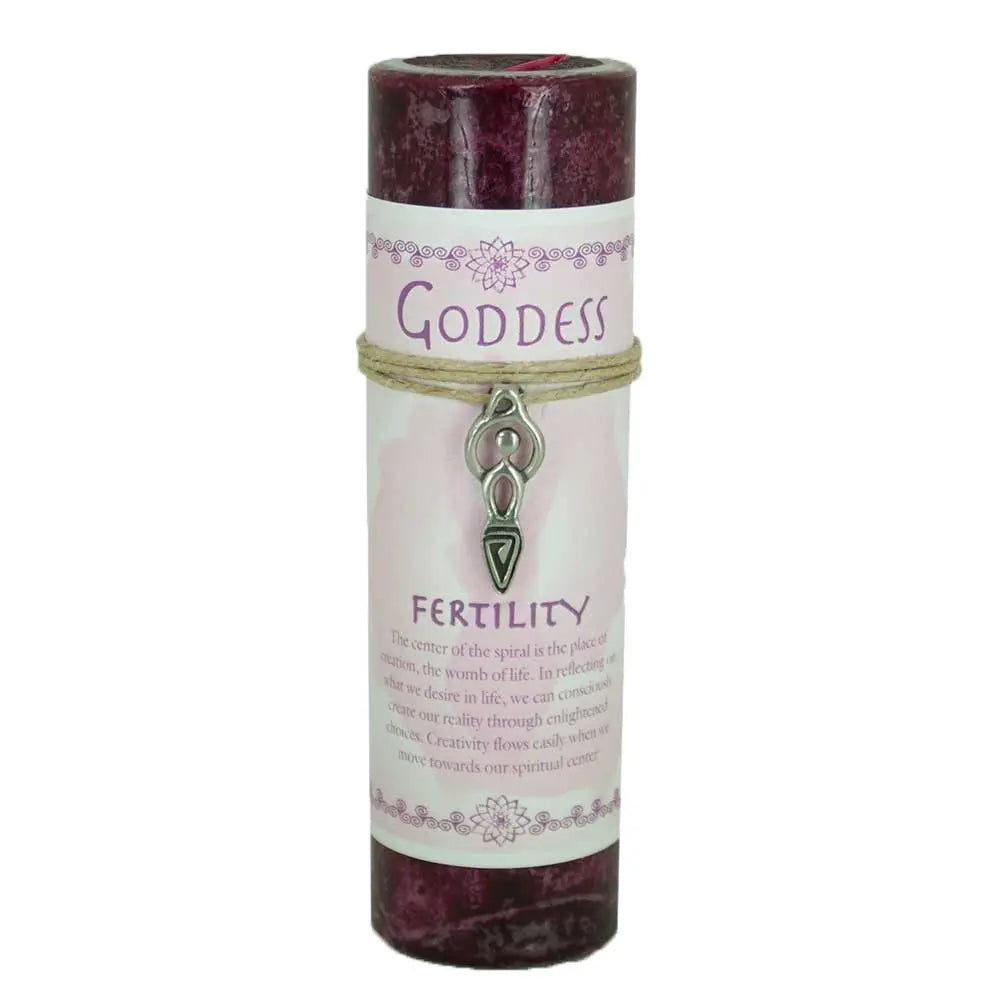Goddess Pewter Pendant Candle