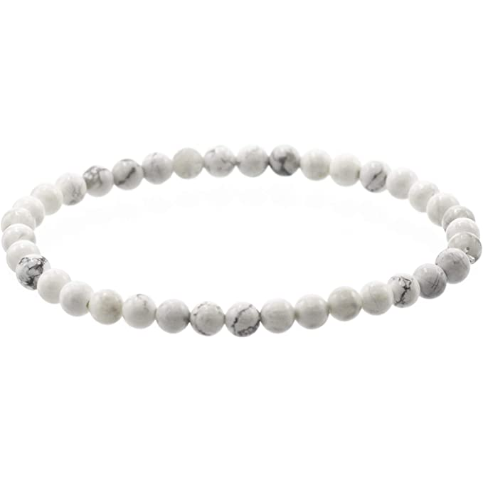 White Howlite Stretch Bracelet