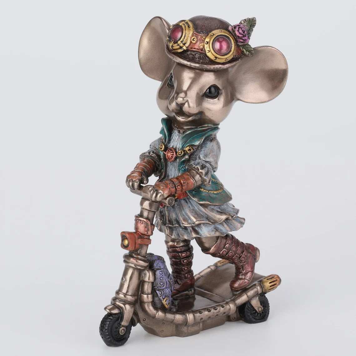 Steampunk Scooter Mouse Statue