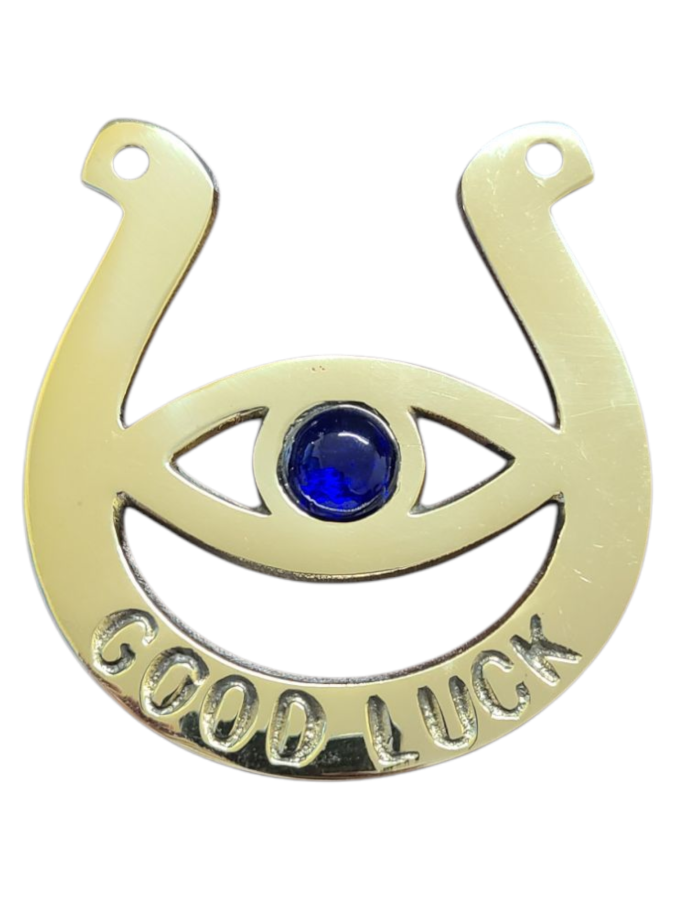 Brass Good Luck Horseshoe Wall Hanging