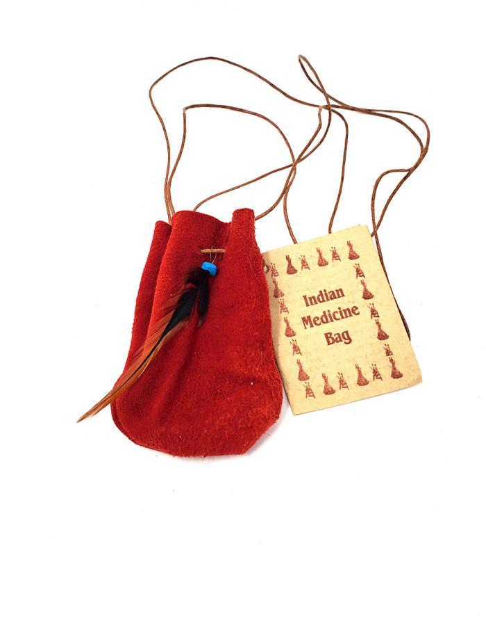 Mojo Wish Bag – 3" Soft Leather Pouch with Cord for Stones, Herbs & Keepsakes