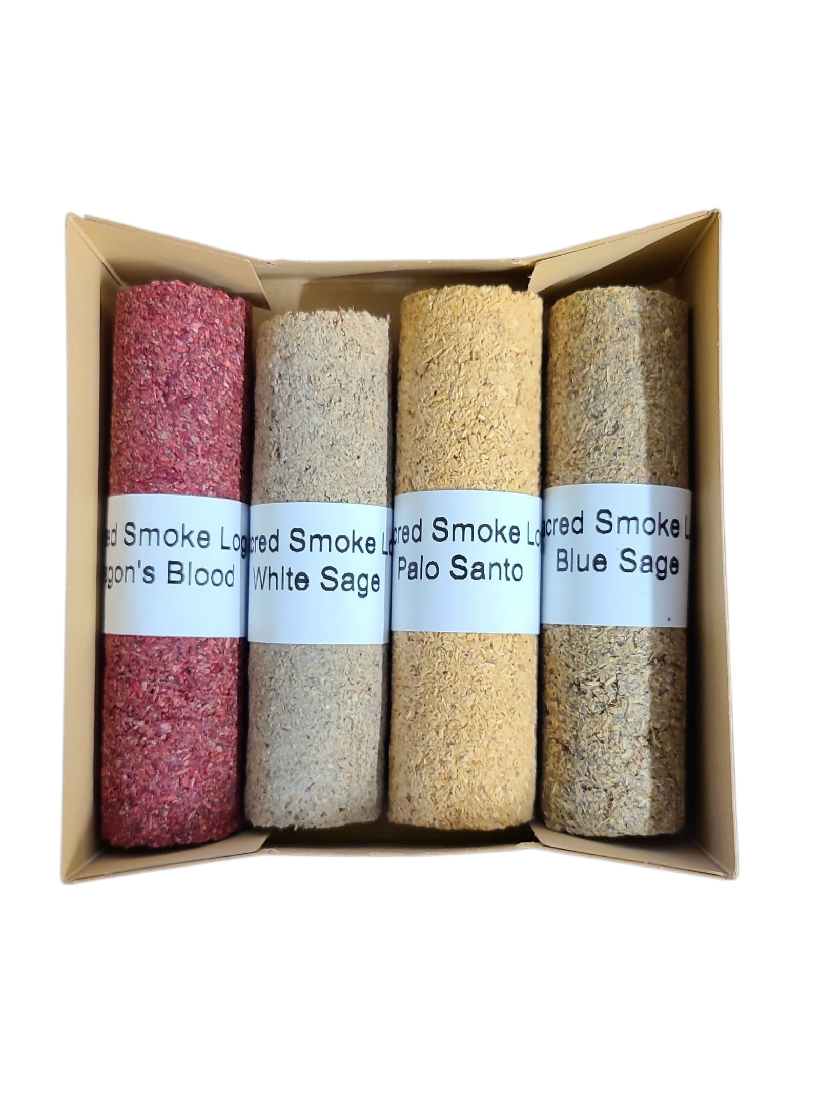 Sacred Incense Log - Dragon's Blood, White Sage, Palo Santo, or Blue Sage