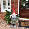 Rumple the Gnome Statue | 32-Inch Hand-Painted Garden Gnome | Indoor & Outdoor Decor