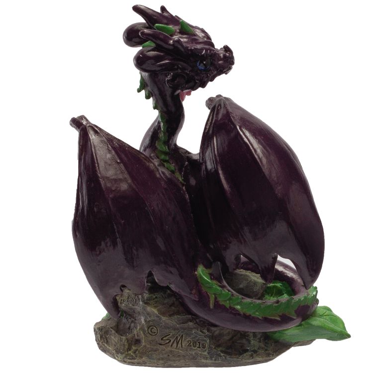 Eggplant Dragon Statue