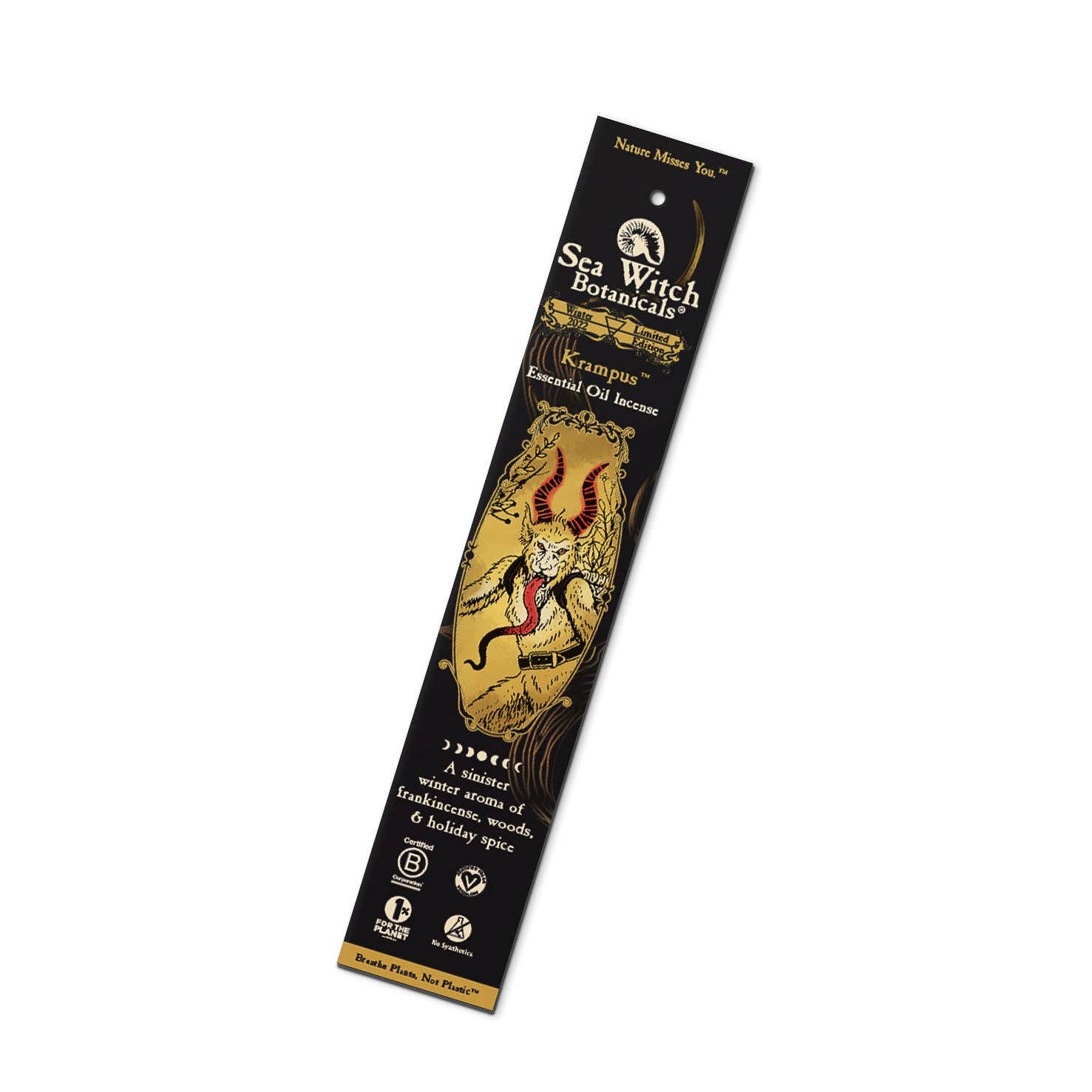 Krampus Premium Incense: with All-Natural Frankincense, Fir, Peppermint, & Holiday Spices