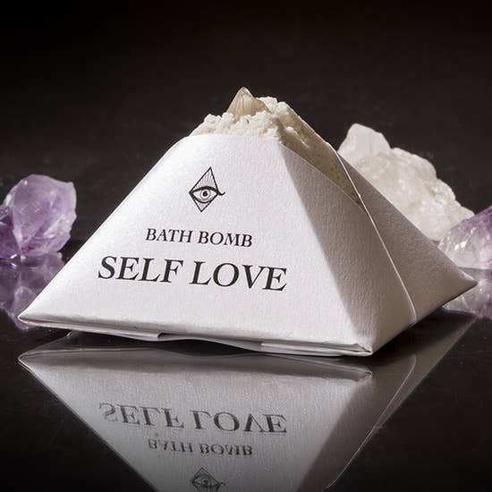 Self Love Bath-bomb with Charged Crystal