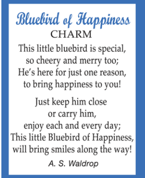 Bluebird of Happiness Charm
