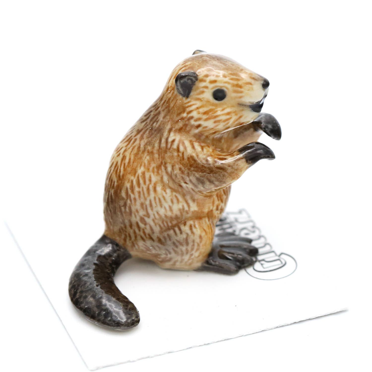Paddle Beaver Porcelain Miniature