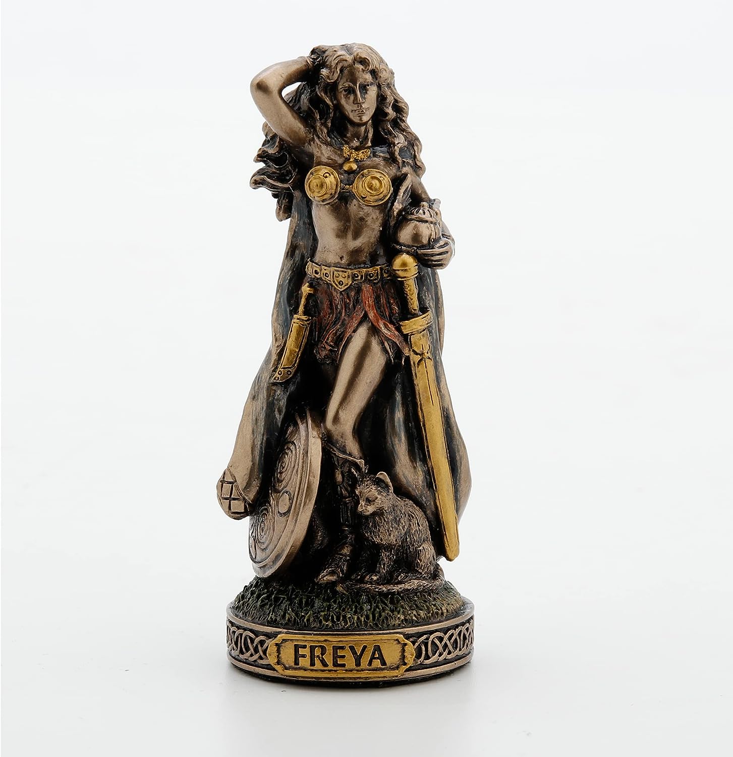 Norse God Figurine - Bronze Resin Sculpture for Home Decor and Altars
