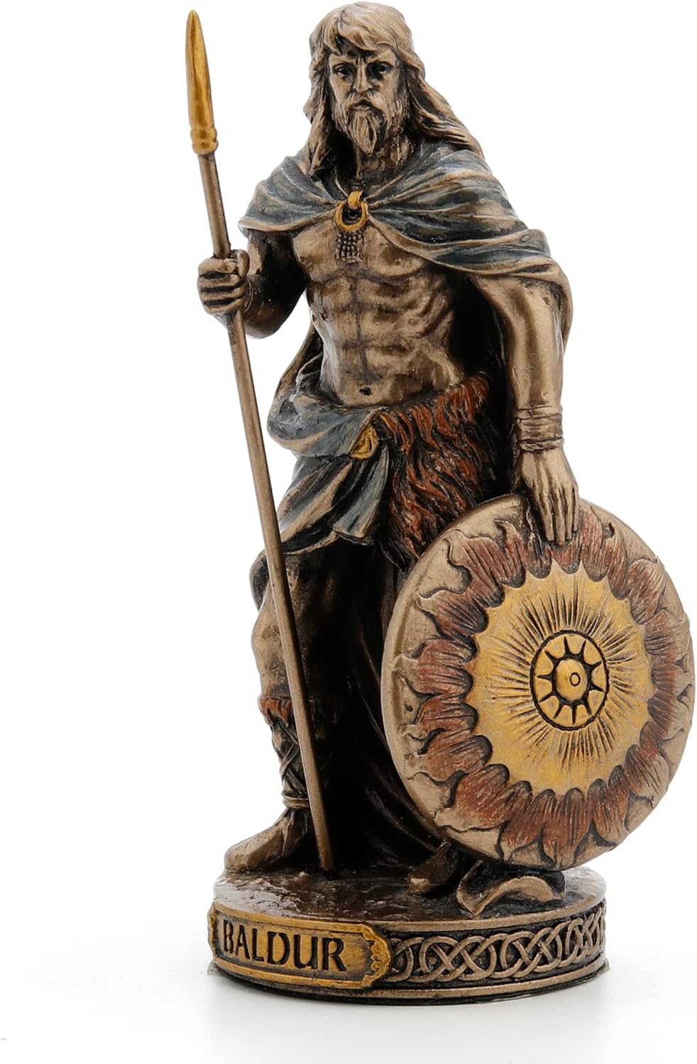 Norse God Figurine - Bronze Resin Sculpture for Home Decor and Altars