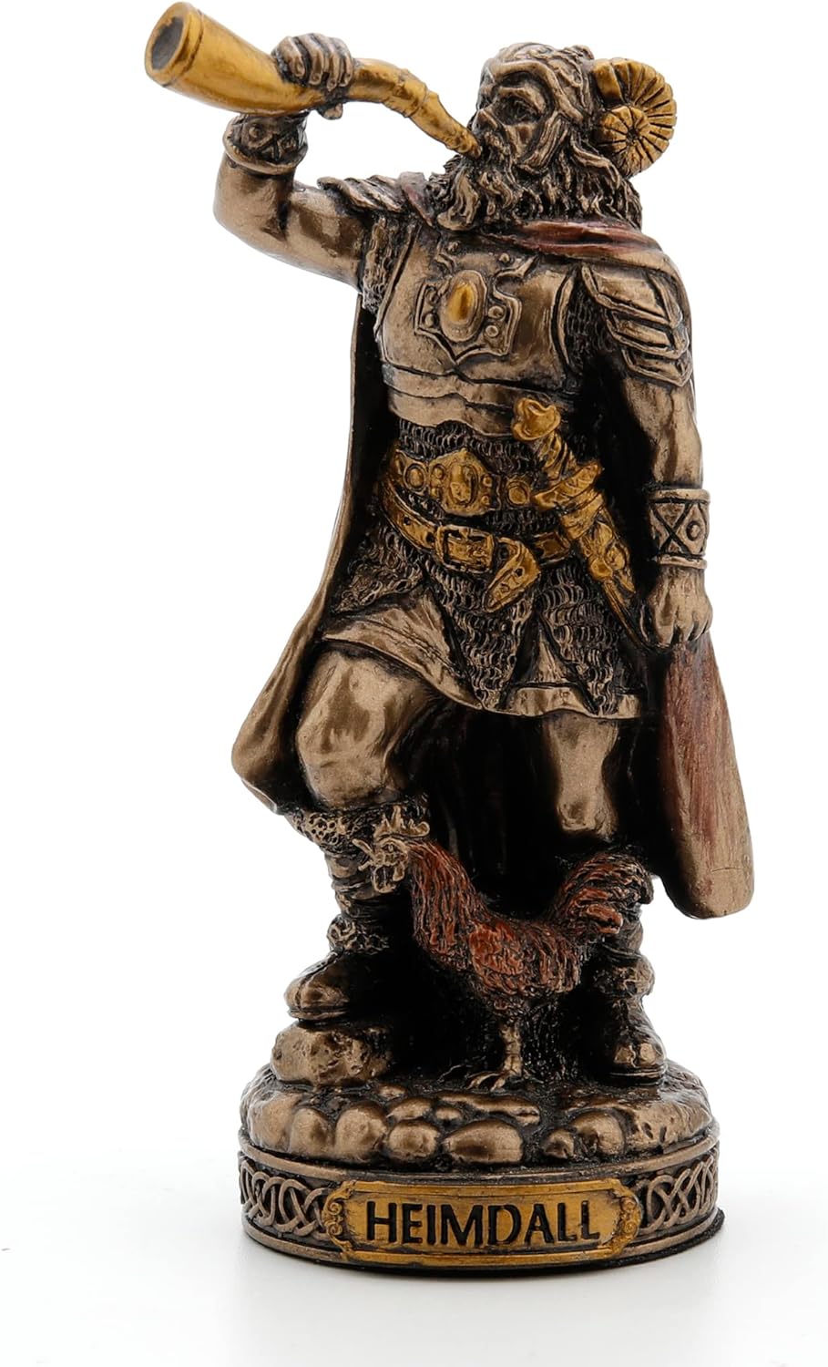 Norse God Figurine - Bronze Resin Sculpture for Home Decor and Altars