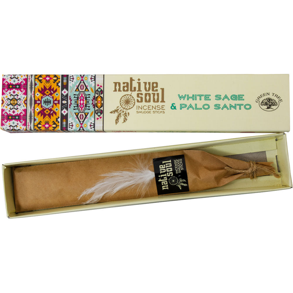 Native Soul White Sage &amp; Palo Santo Incense Sticks 15gm