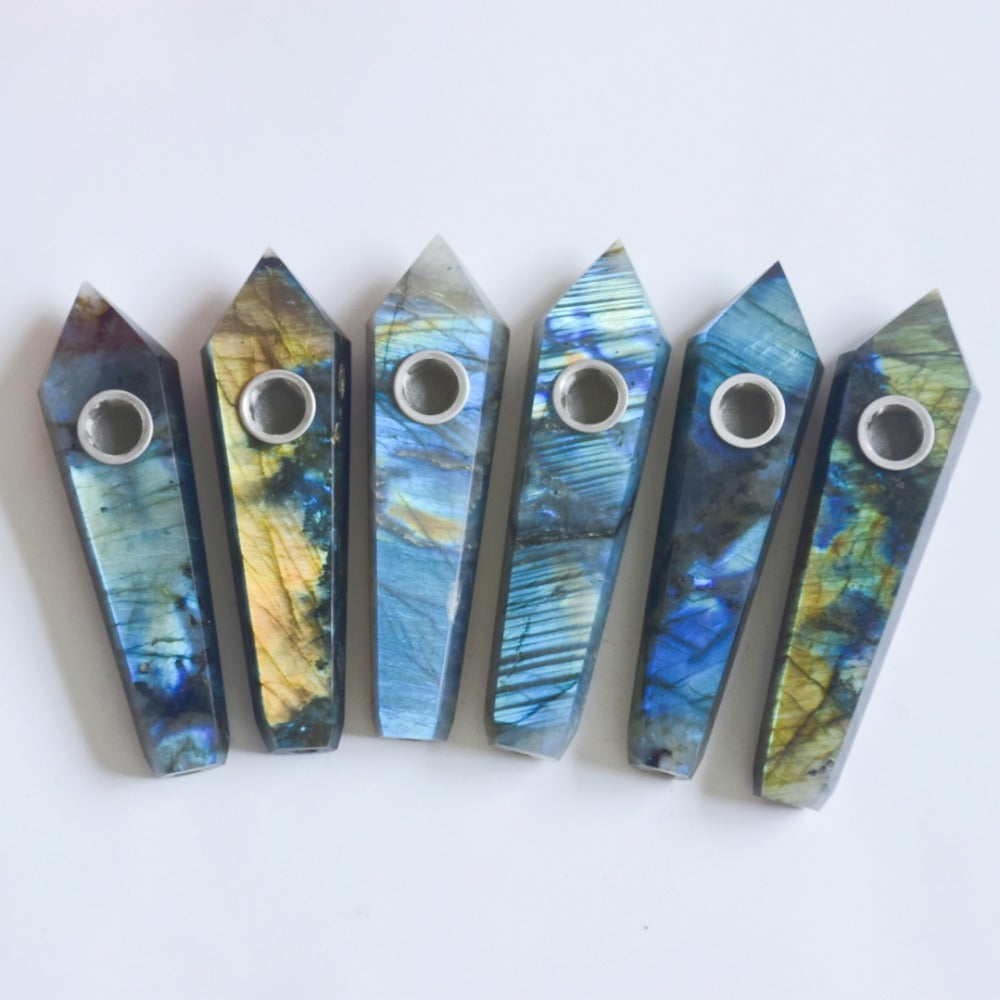 Labradorite Gemstone Pipe