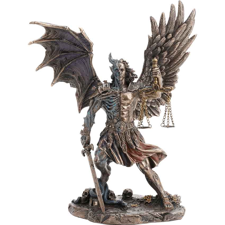 This Judgement of the Nephilim Statue Decor is a true piece of art representing the real meaning of justice. The Nephilim are believed to be mysterious beings or people who are large and strong. The word Nephilim is loosely translated as a giant or hybrid son of fallen angels.