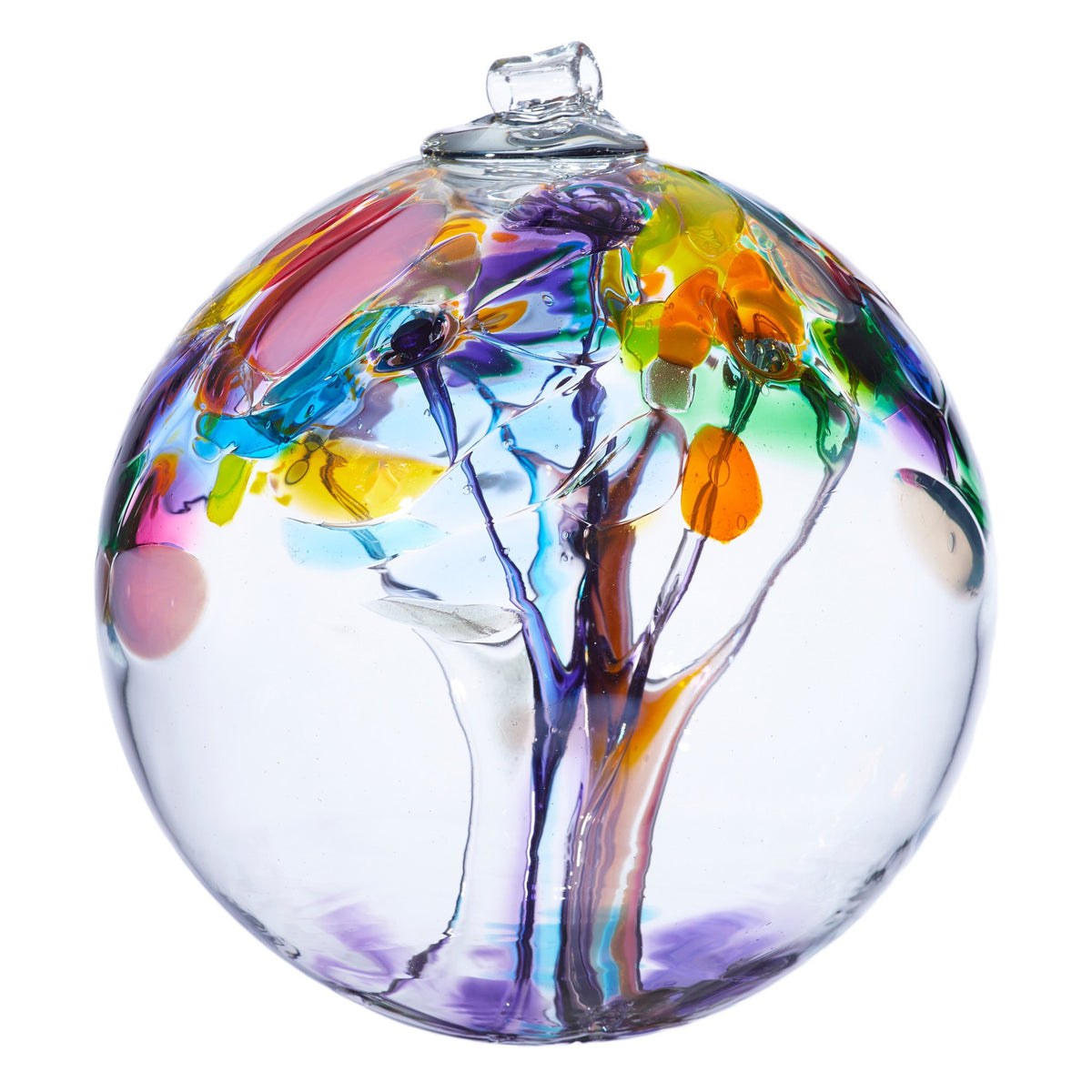 New! Tree of Enchantment Ball | Joy 6&quot; Hand-blown Art Glass Ornament