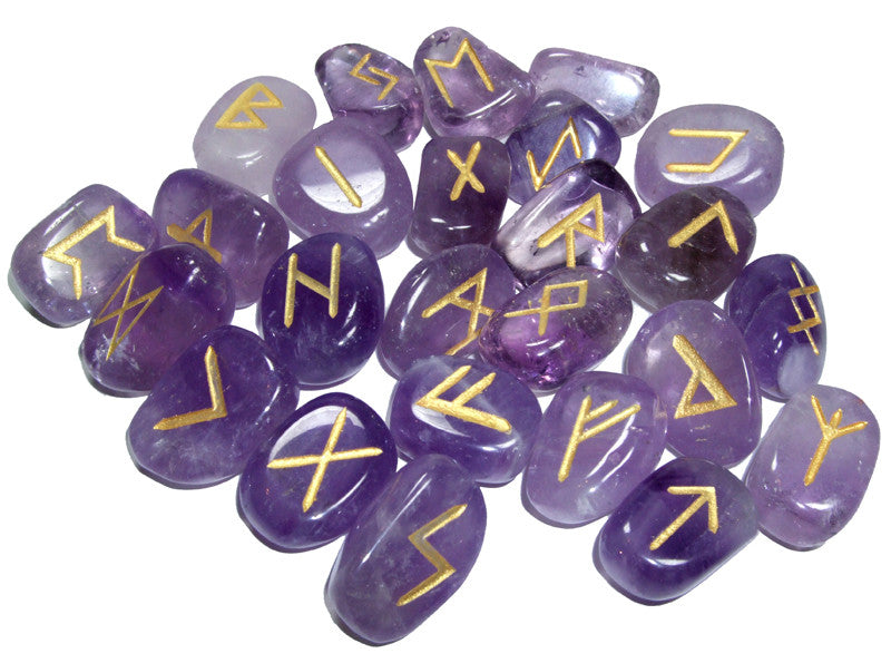 Amethyst Runes Set - Cast a Stone