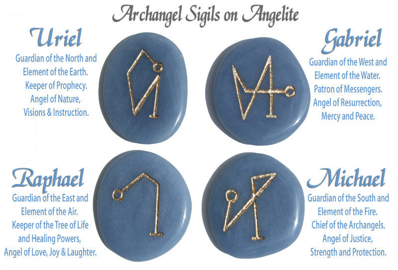 Back in stock! Archangel Pocket Stones on Angelite - Limited supply! - Cast a Stone