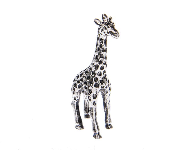 Always Stand Tall Giraffe Charm – Silver Token with Meaning Card
