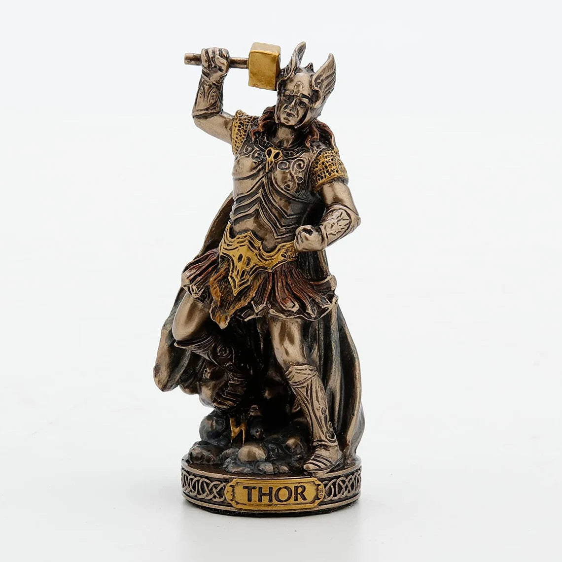 Norse God Figurine - Bronze Resin Sculpture for Home Decor and Altars