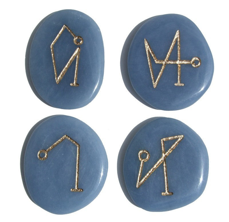 Back in stock! Archangel Pocket Stones on Angelite - Limited supply! - Cast a Stone