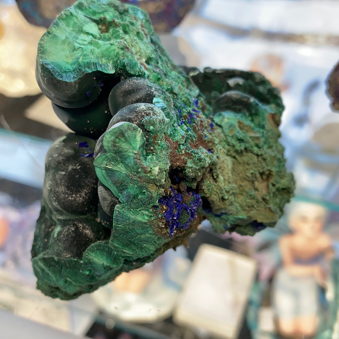 Azurite with Malachite Natural Specimen