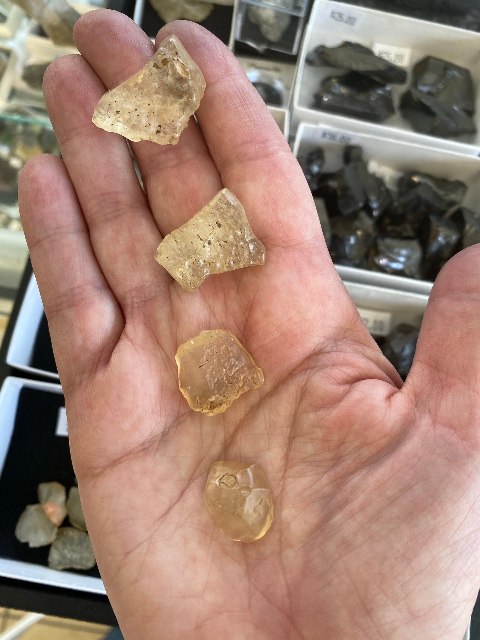 Libyan Gold Tektite Natural Gemstone for Manifestation, Confidence & Akashic Access