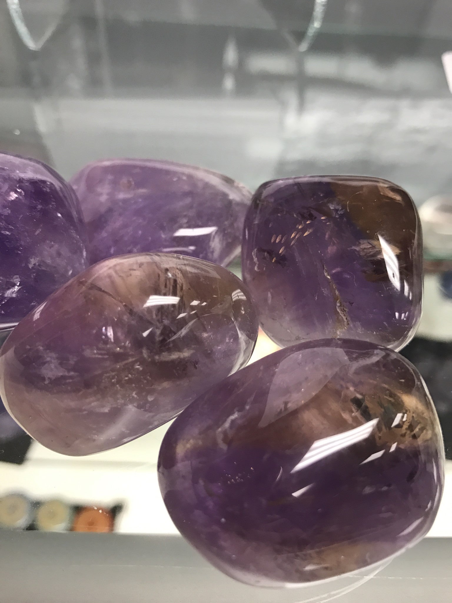 Ametrine tumbled single gemstone - Cast a Stone