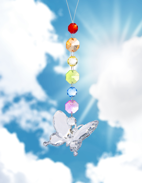 Heavenly Prism Butterfly with Chakra Chain