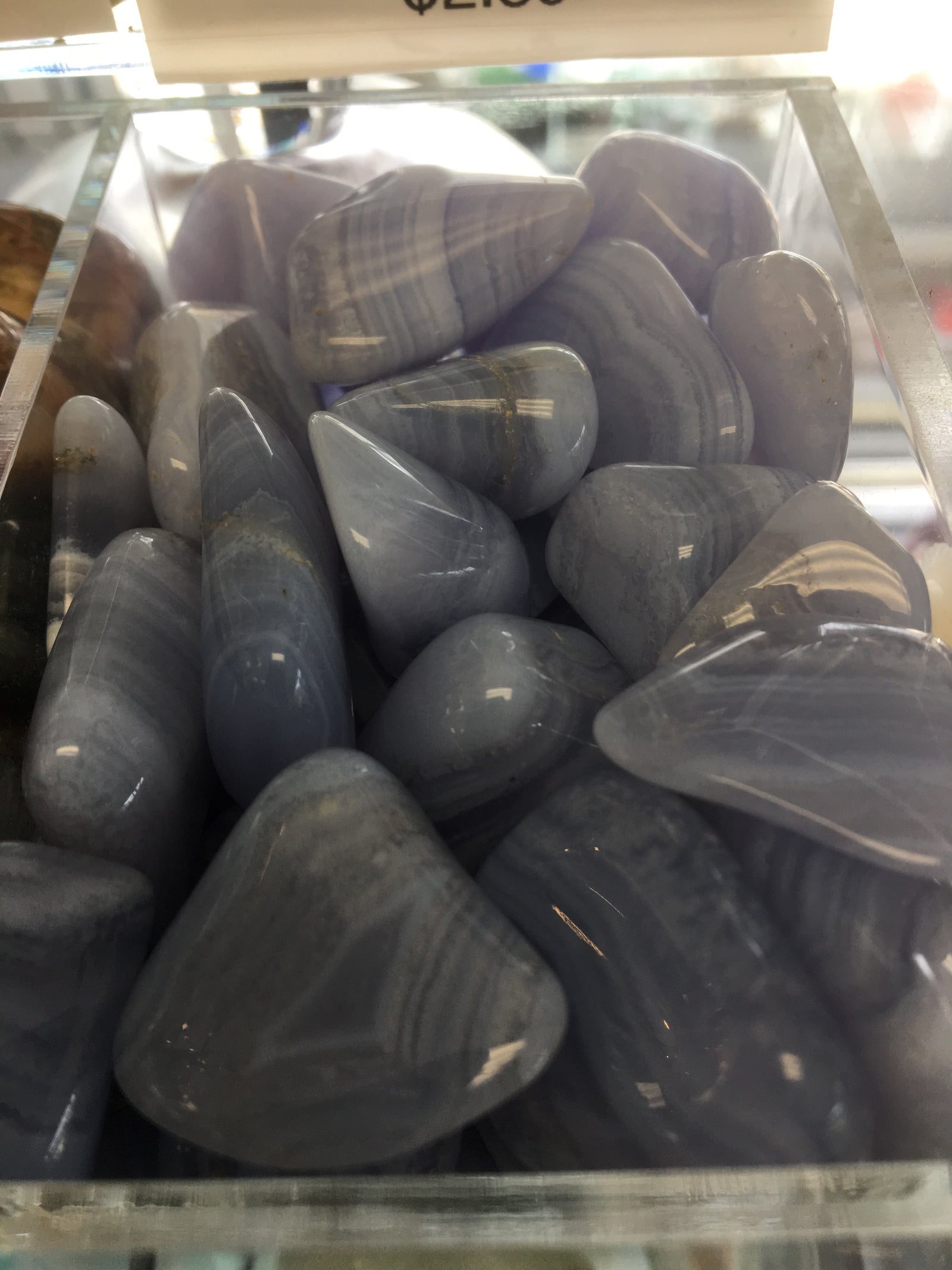 Blue Lace Agate Tumbled Gemstone