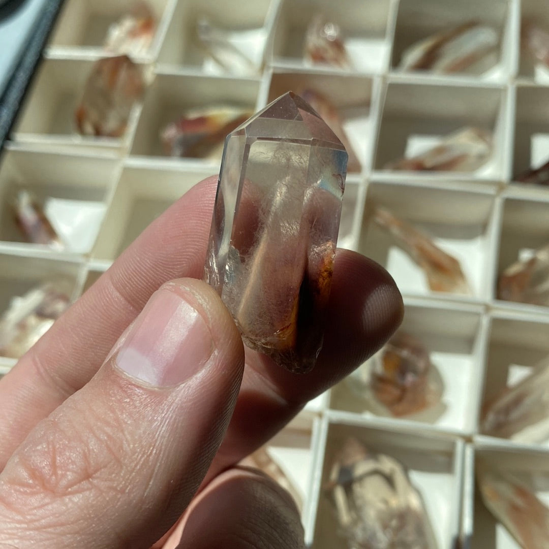 Amphibole Quartz Point Gemstone