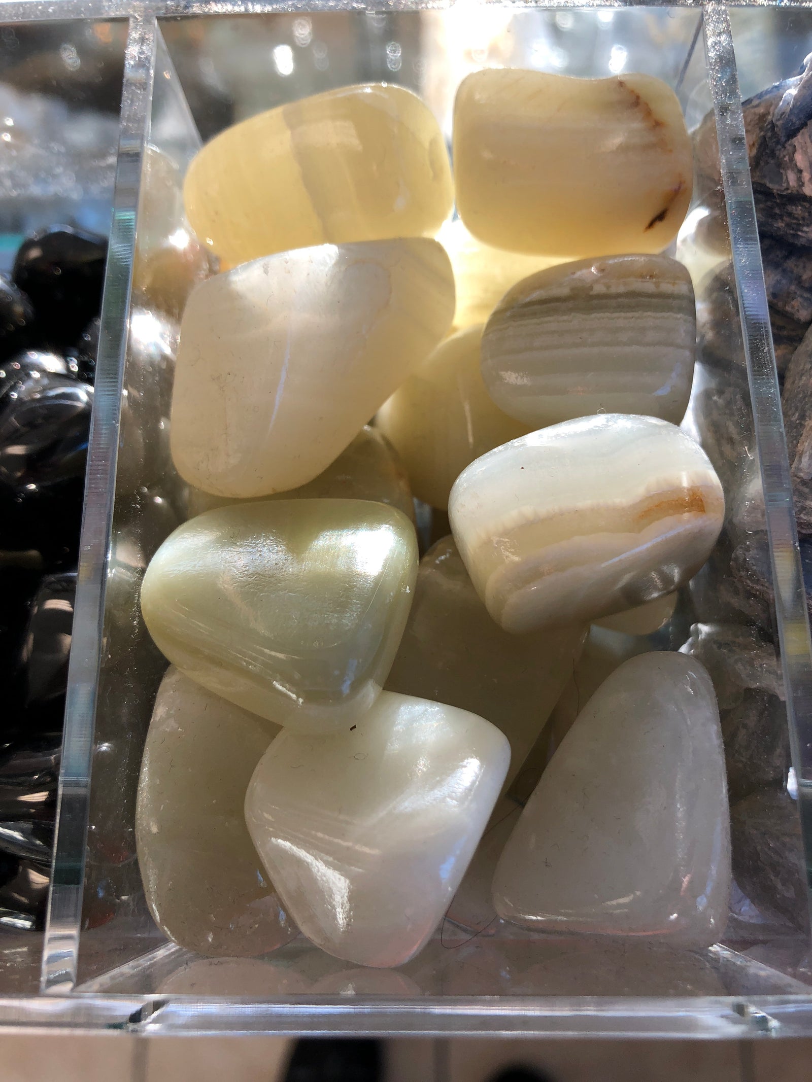 Green Onyx Tumbled Gemstone