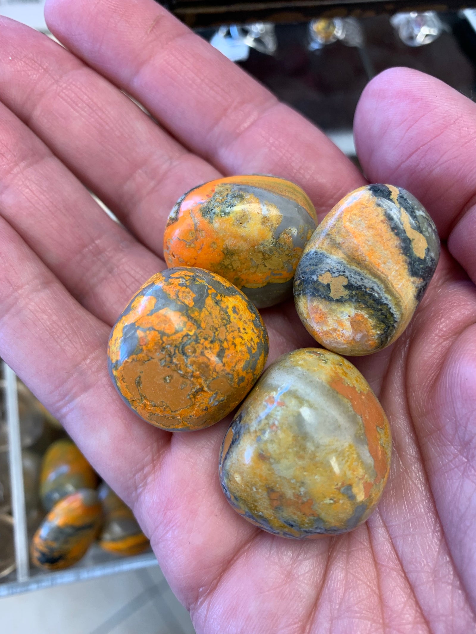 Bumblebee Jasper Tumbled Gemstone
