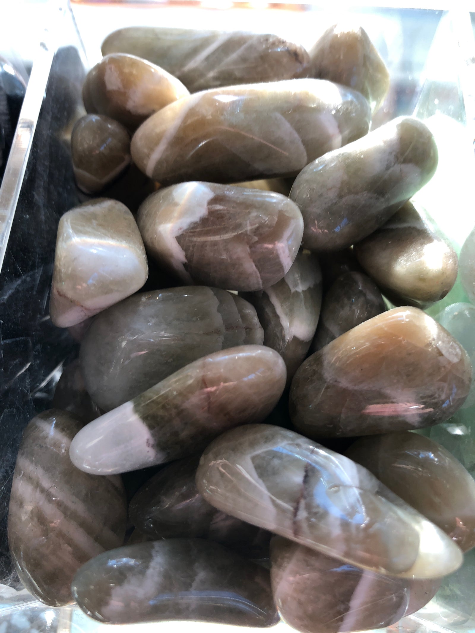 Prasiolite Tumbled Gemstone