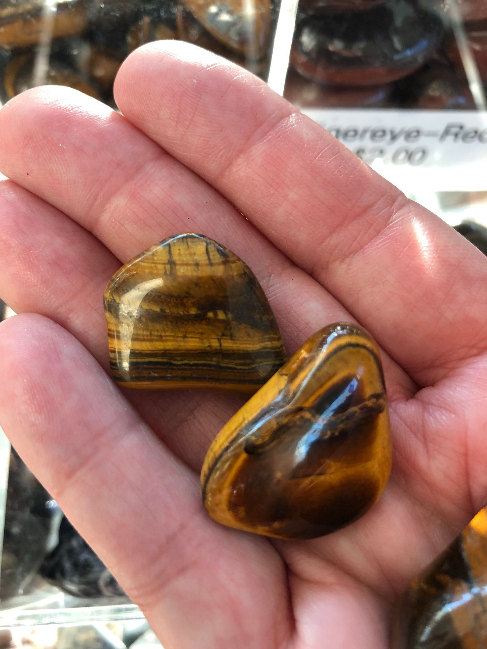 Golden Tiger Eye Tumbled Gemstone