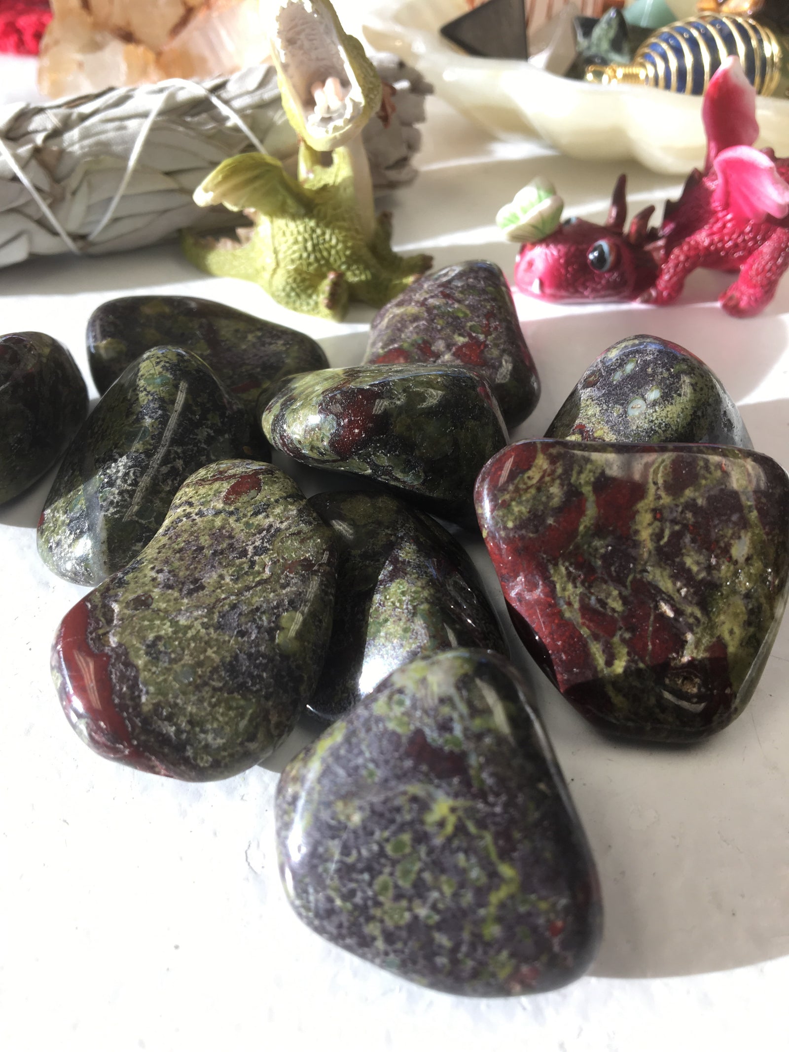 Dragon Blood Jasper Tumbled Gemstone | Courage & Vitality